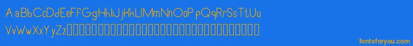 fuente RecinosscriptLight – Fuentes Naranjas Sobre Fondo Azul