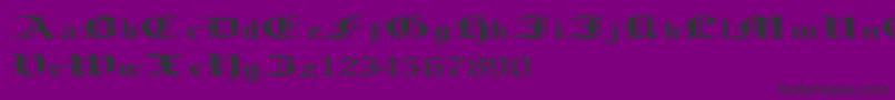 LoosingMemory Font – Black Fonts on Purple Background