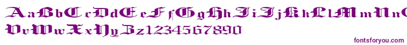 LoosingMemory Font – Purple Fonts on White Background