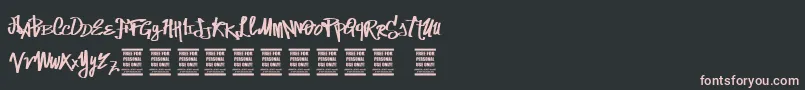 VtksStreetVision Font – Pink Fonts on Black Background