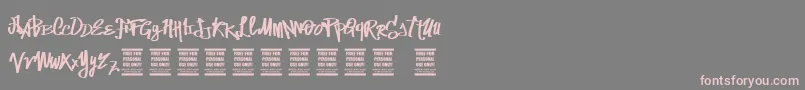 VtksStreetVision Font – Pink Fonts on Gray Background