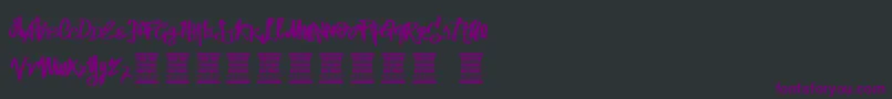 VtksStreetVision Font – Purple Fonts on Black Background