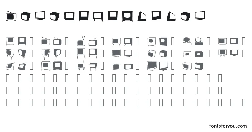 Schriftart Bonohadavision – Alphabet, Zahlen, spezielle Symbole
