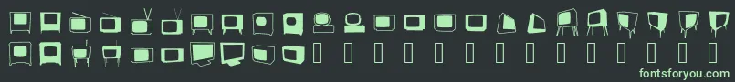 Bonohadavision Font – Green Fonts on Black Background