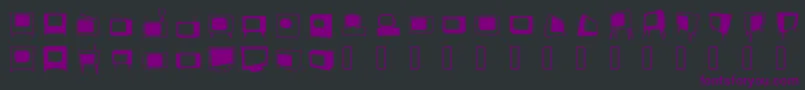 Bonohadavision Font – Purple Fonts on Black Background