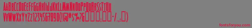 Detectives Font – Red Fonts on Gray Background