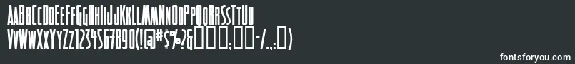 Detectives Font – White Fonts on Black Background