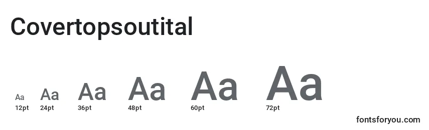 Covertopsoutital Font Sizes