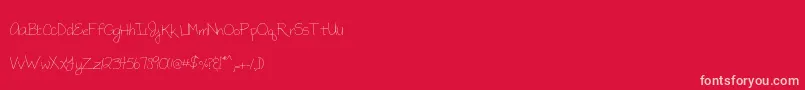 Police MtfMegan – polices roses sur fond rouge