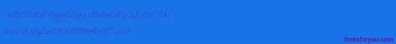 fuente MtfMegan – Fuentes Moradas Sobre Fondo Azul