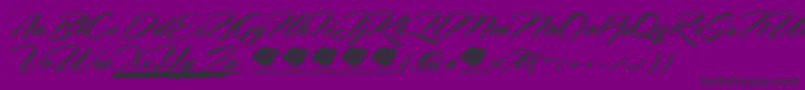 HemmetPersonalUseOnly Font – Black Fonts on Purple Background