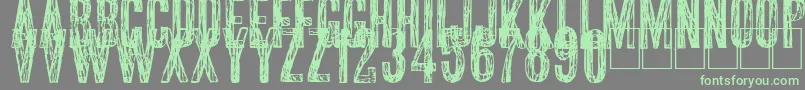 Scribble2 Font – Green Fonts on Gray Background