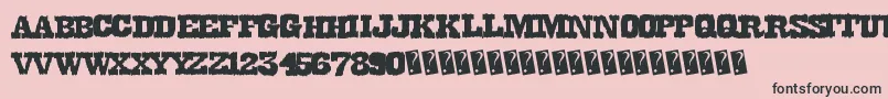 Dirtywestern Font – Black Fonts on Pink Background