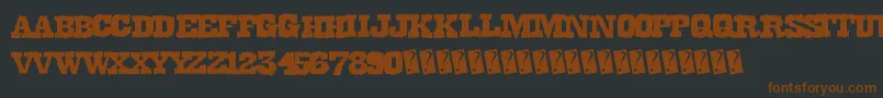 Dirtywestern Font – Brown Fonts on Black Background