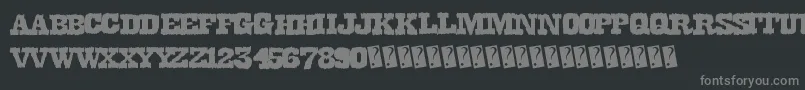 Dirtywestern Font – Gray Fonts on Black Background