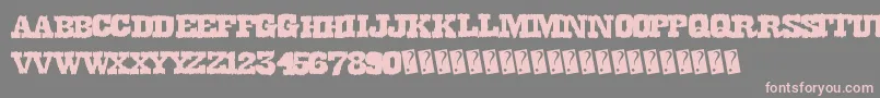 Dirtywestern Font – Pink Fonts on Gray Background