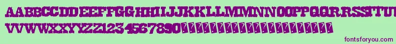 Dirtywestern Font – Purple Fonts on Green Background