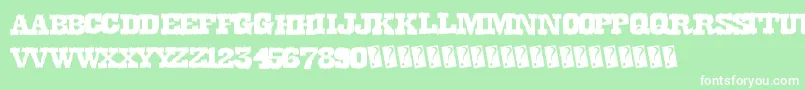 Dirtywestern Font – White Fonts on Green Background