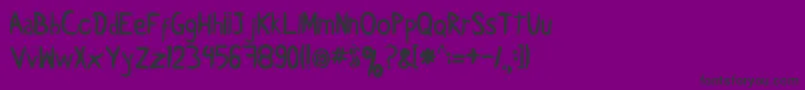 Carbonica Font – Black Fonts on Purple Background