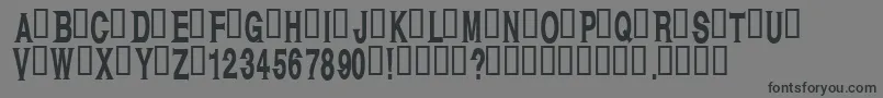 Kagan Font – Black Fonts on Gray Background