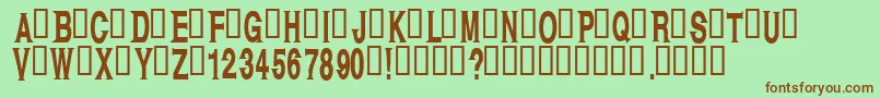 Kagan Font – Brown Fonts on Green Background