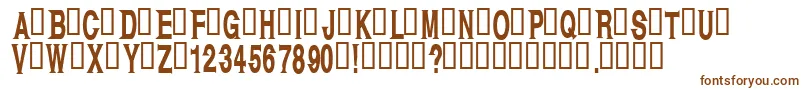 Kagan Font – Brown Fonts on White Background