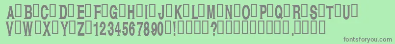 Kagan Font – Gray Fonts on Green Background