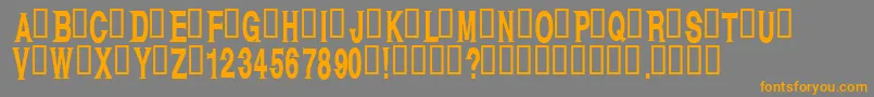 Kagan Font – Orange Fonts on Gray Background