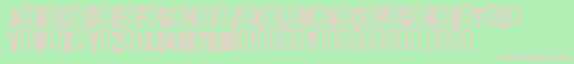 Kagan Font – Pink Fonts on Green Background