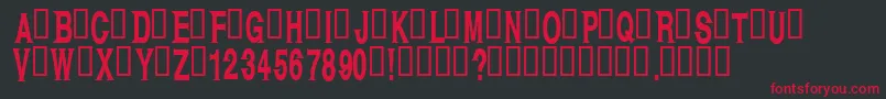 Kagan Font – Red Fonts on Black Background