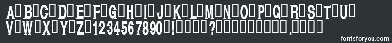 Kagan Font – White Fonts on Black Background