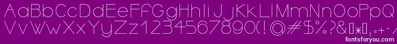 OrmontLight Font – White Fonts on Purple Background