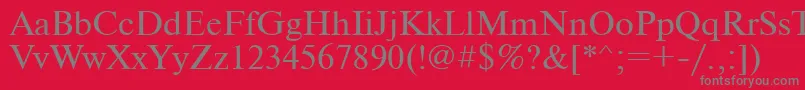 Nwt Font – Gray Fonts on Red Background