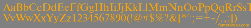 Nwt Font – Orange Fonts on Gray Background