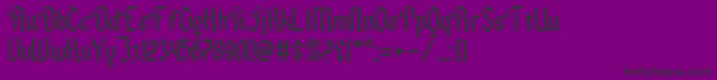 AncientModernTales Font – Black Fonts on Purple Background