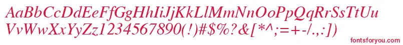 VremyaItalic Font – Red Fonts