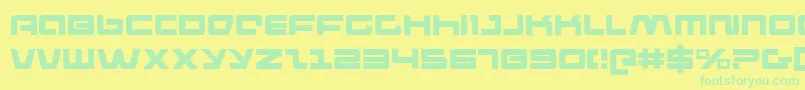 Шрифт Pulse – зелёные шрифты на жёлтом фоне