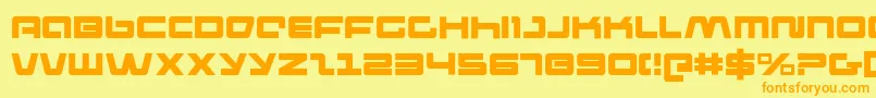 Pulse Font – Orange Fonts on Yellow Background