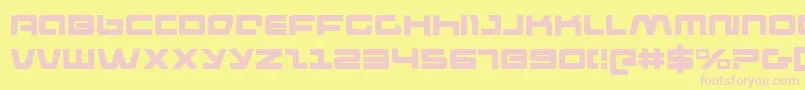 Pulse Font – Pink Fonts on Yellow Background