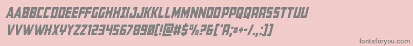 Buchanancondital Font – Gray Fonts on Pink Background