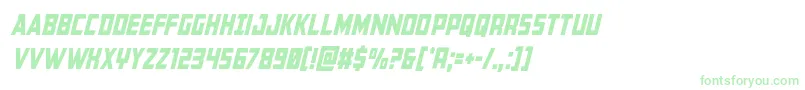 Buchanancondital Font – Green Fonts on White Background