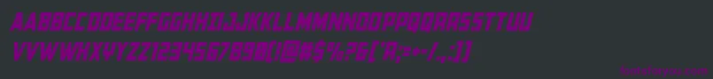 Buchanancondital Font – Purple Fonts on Black Background