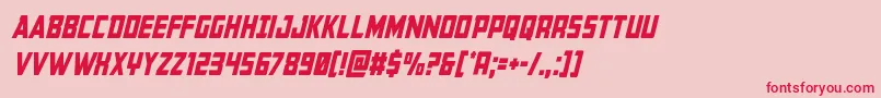 Buchanancondital Font – Red Fonts on Pink Background