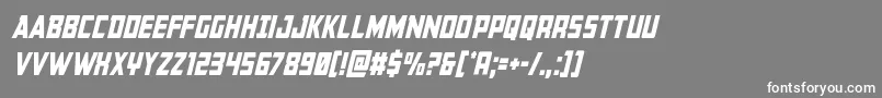 Buchanancondital Font – White Fonts on Gray Background