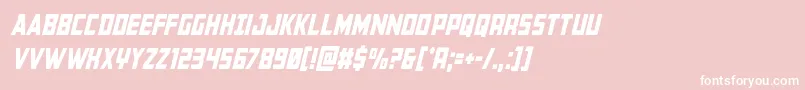Buchanancondital Font – White Fonts on Pink Background