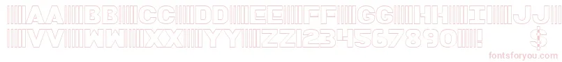 BamfOutline Font – Pink Fonts on White Background