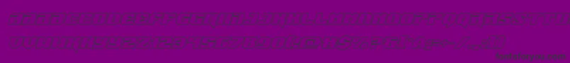 Jumpersoutital Font – Black Fonts on Purple Background