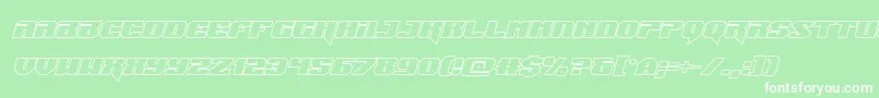 Jumpersoutital Font – White Fonts on Green Background