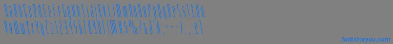 Phantaconleft Font – Blue Fonts on Gray Background
