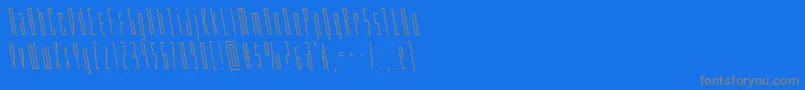 Phantaconleft Font – Gray Fonts on Blue Background